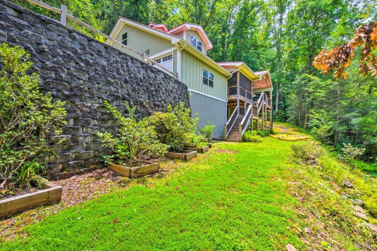 Cozy Riverside Dahlonega Home With Kayaks And Fire Pit Bagian luar foto
